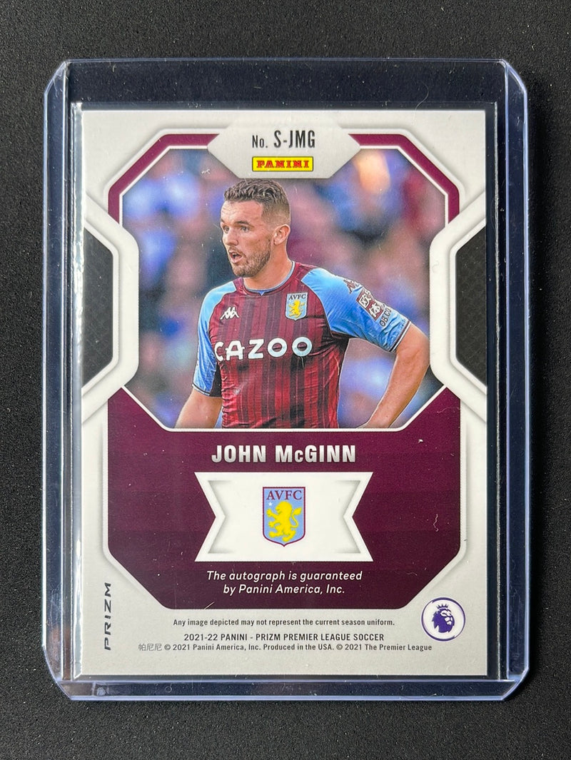 2021-22 Prizm Premier League John McGinn Signatures Autograph Choice S-JMG