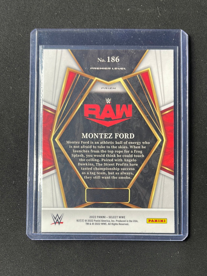 2022 Panini Select WWE Montez Ford Premier Level Tri-Color