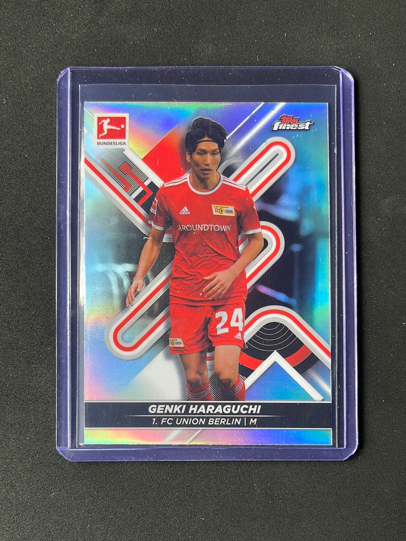 2021-22 Topps Finest Bundesliga Genki Haraguchi Refractor