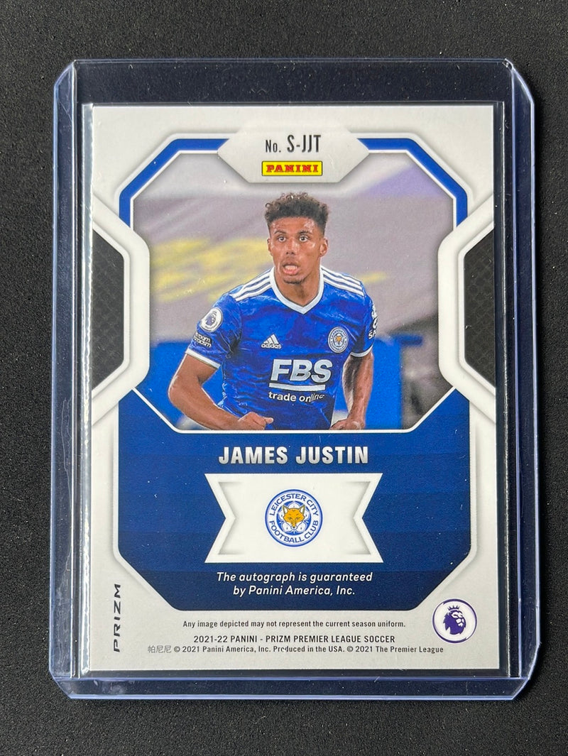 2021-22 Prizm Premier League James Justin Signatures Autograph Choice S-JJT