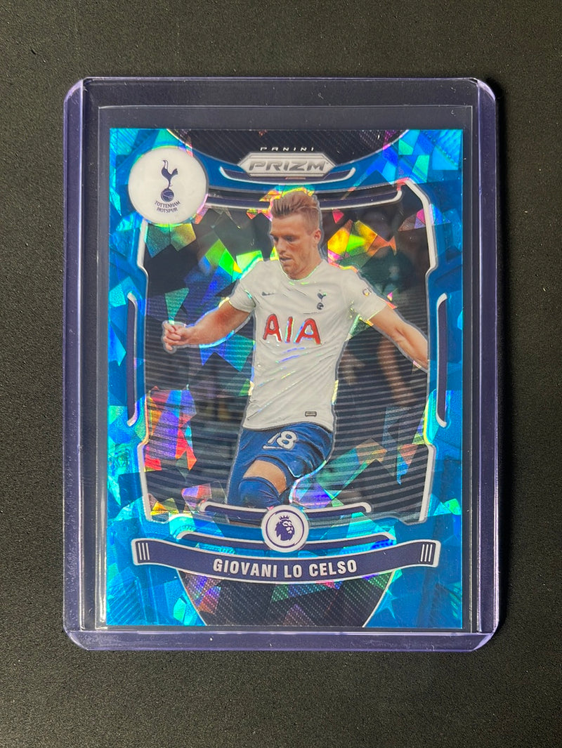 2021-22 Panini Prizm Premier League Giovani Lo Celso Blue Ice 56/75