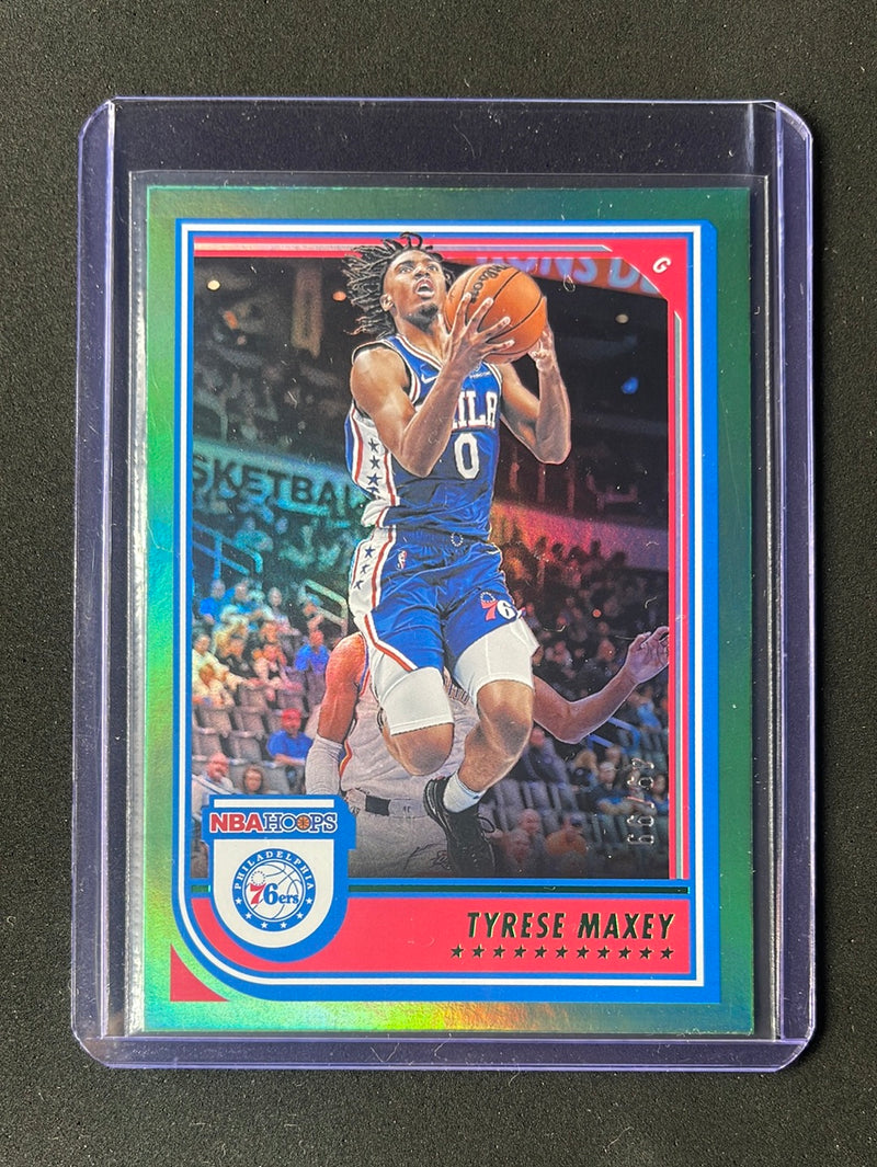 2022-23 NBA Hoops Tyrese Maxey Green 49/99