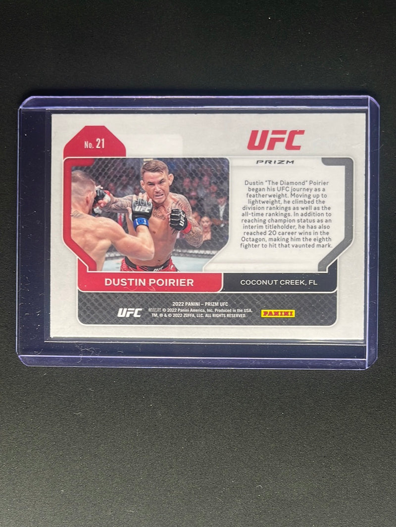 2022 Panini Prizm UFC Dustin Poirier Silver