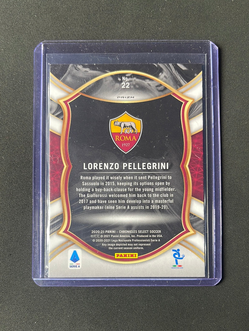 2020-21 Panini Chronicles Lorenzo Pellegrini Select Serie A  Purple Mojo