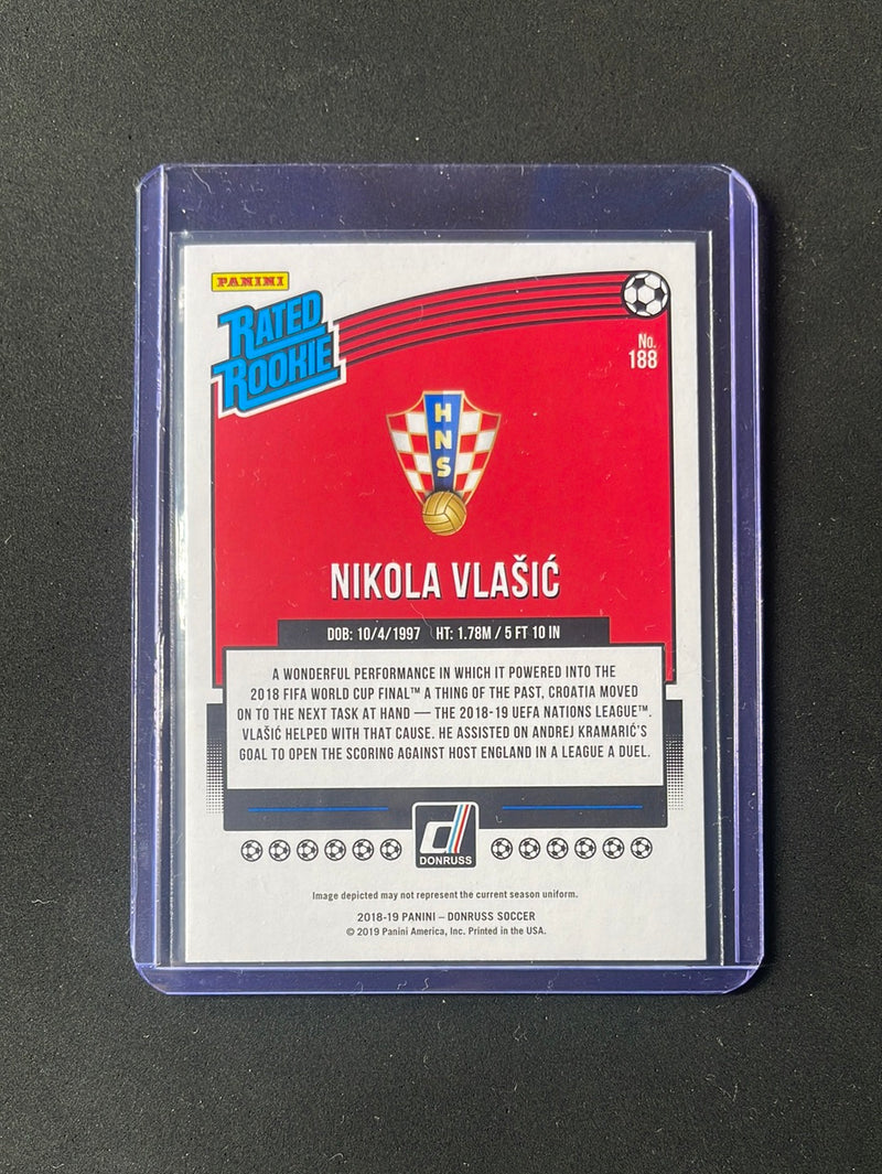 2018-19 Panini Donruss Nikola Vlasic Press Proof Red