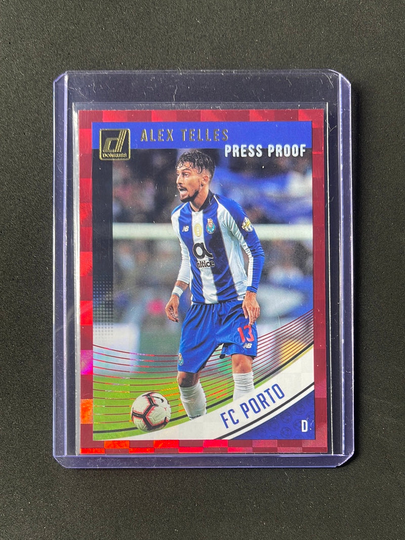 2018-19 Panini Donruss Alex Telles Press Proof Red