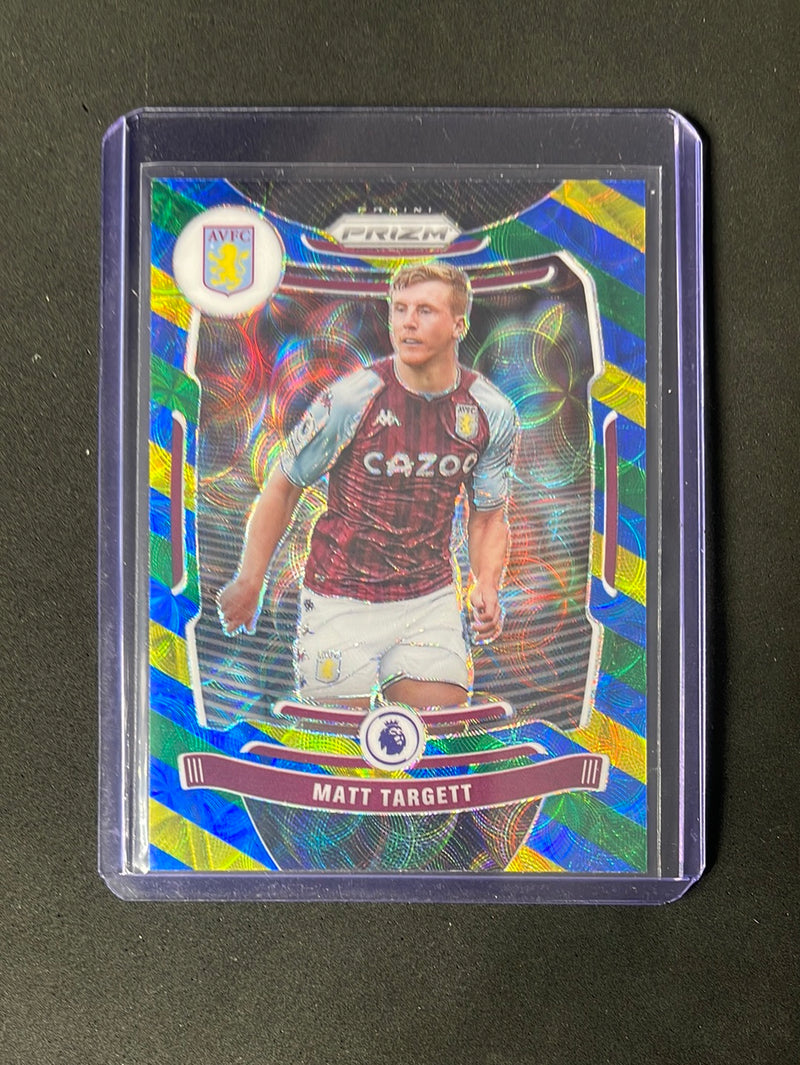 2021-22 Prizm Premier League Matt Targett Blue/Yellow/Green Choice Prizm