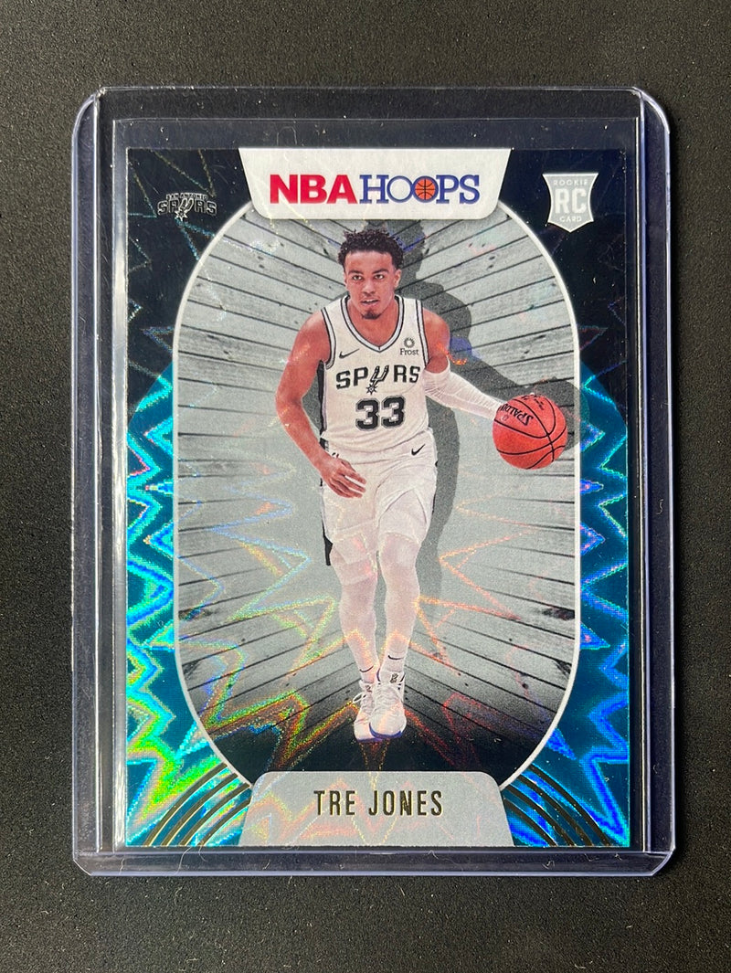 2020-21 Panini NBA Hoops Tre Jones Teal Explosion