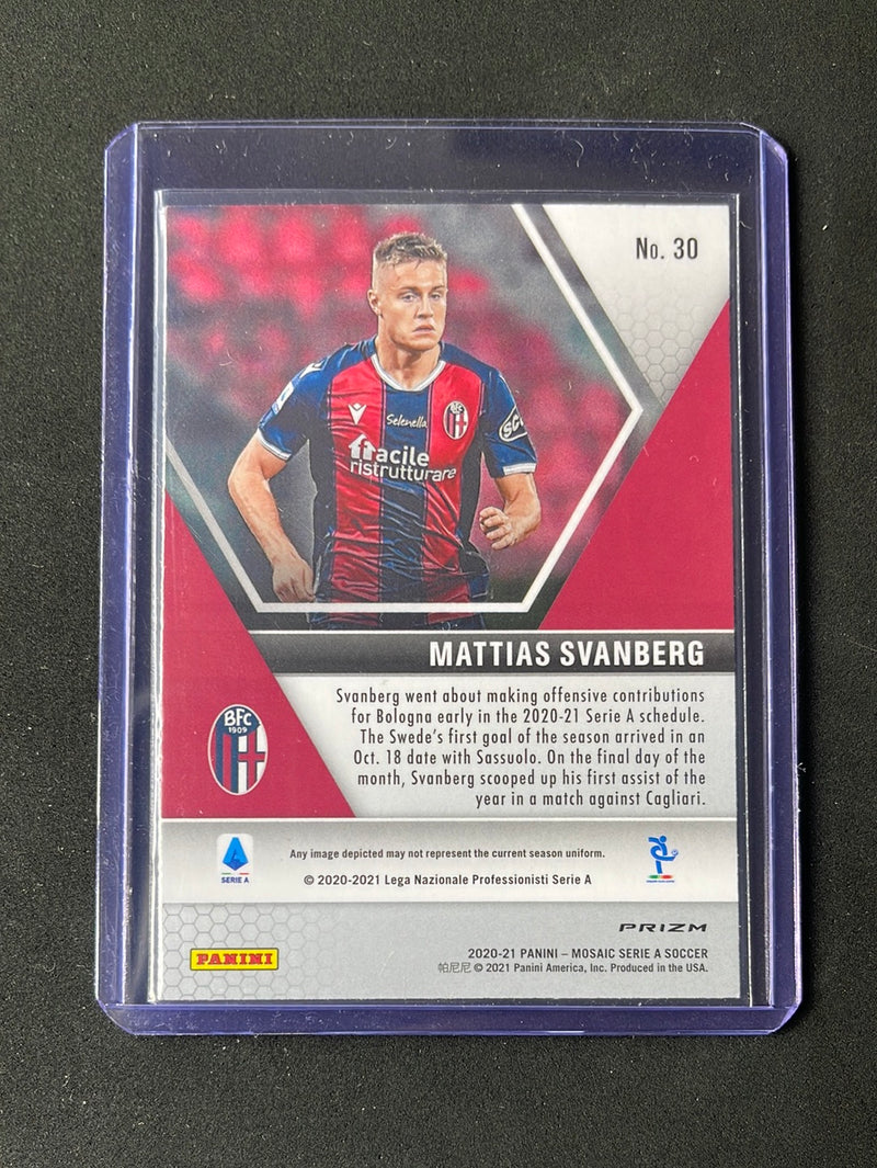 2020-21 Panini Mosaic Serie A Mattias Svanberg Mosaic