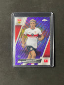2021-22 Topps Chrome Bundesliga Soccer Borna Sosa Purple Wave Refractor 234/299