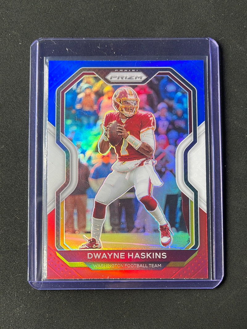 2020 Panini Prizm Football Dwayne Haskins Red/White/Blue Prizm