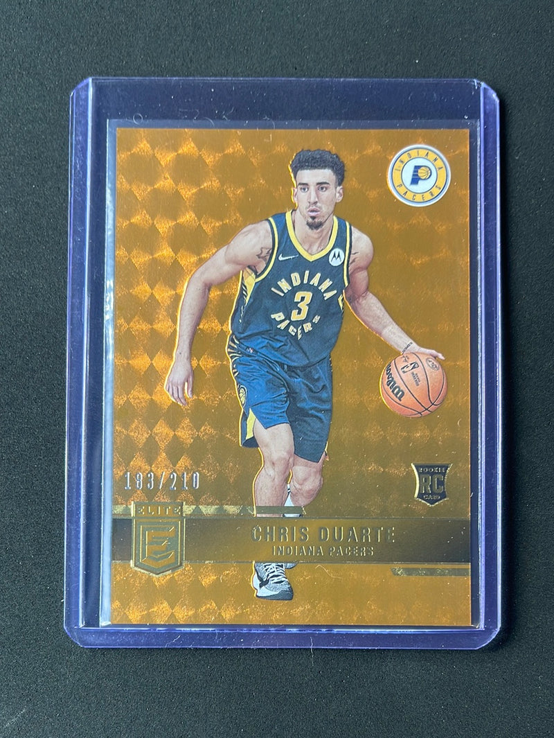 2021-22 Donruss Elite Chris Duarte Orange Rookies 183/210