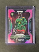 2022 Panini Prizm FIFA World Cup Qatar Martin Hongla Pink Prizm