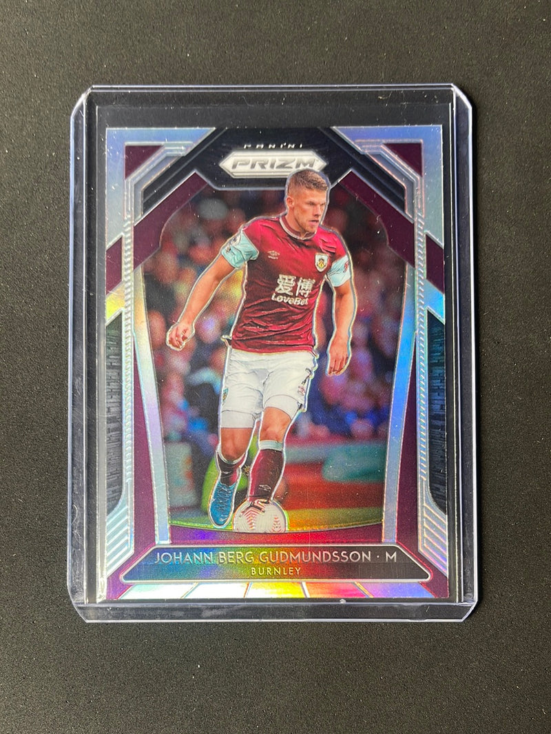 2020-21 Panini Prizm Premier League Johann Berg Gudmundsson Silver Prizm