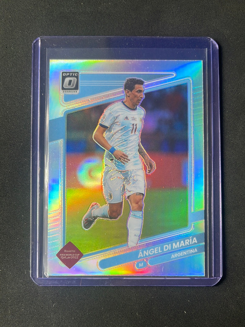 2021-22 Panini Donruss Road To Qatar Angel Di Maria Optic Silver