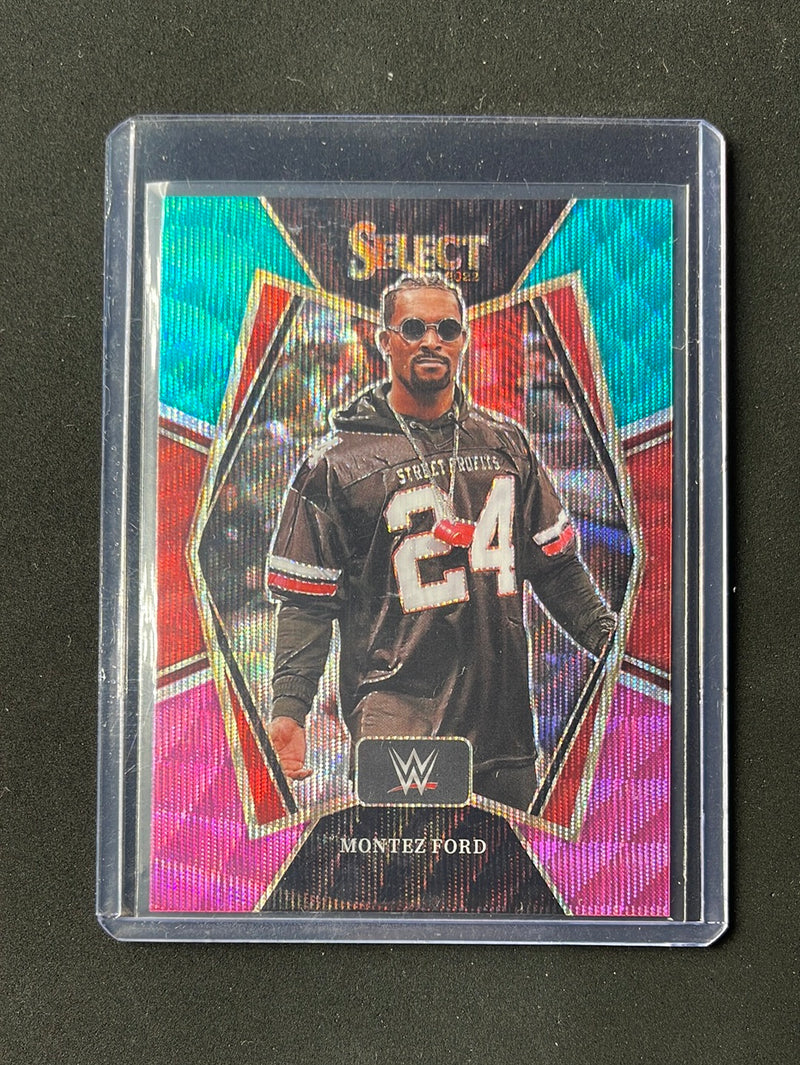 2022 Panini Select WWE Montez Ford Premier Level Tri-Color