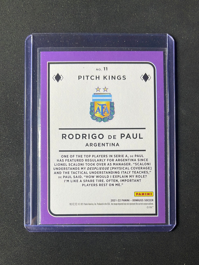 2021-22 Panini Donruss Road To Qatar Rodrigo De Paul Pitch Kings