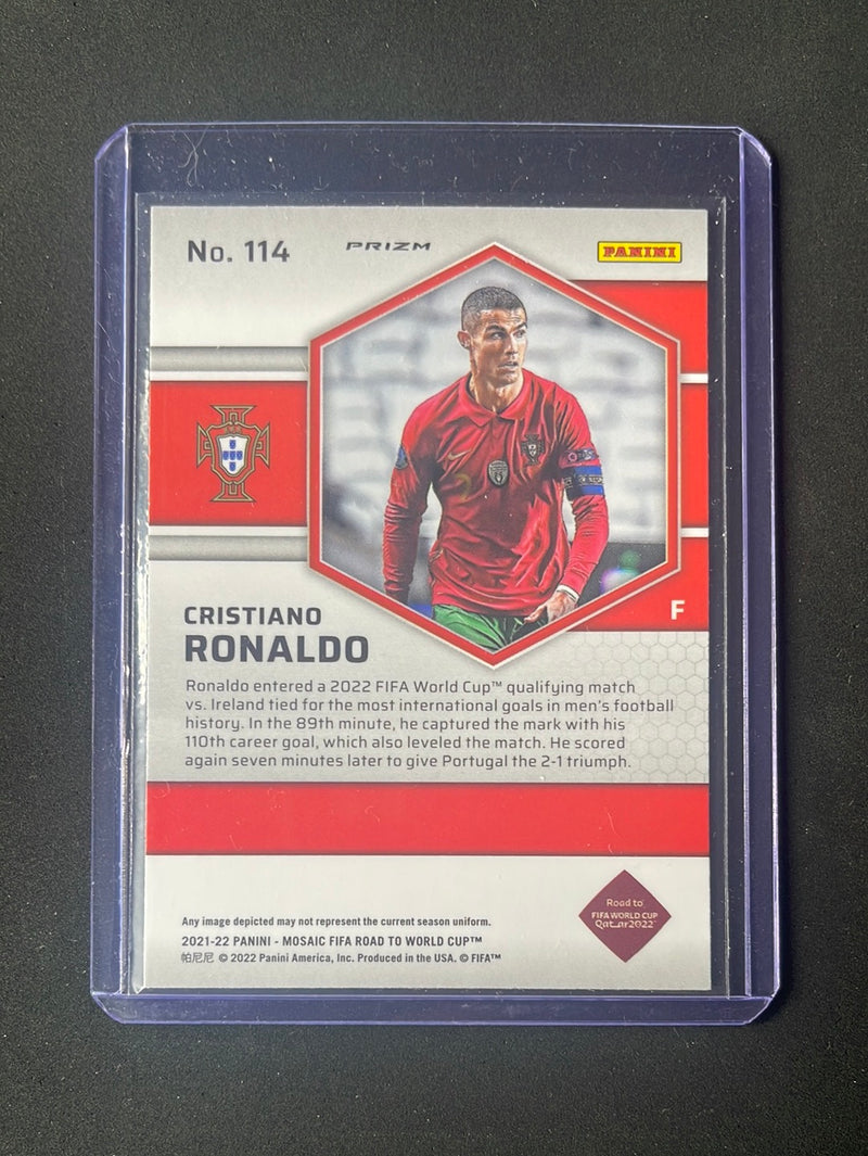 2021-22 Mosaic FIFA Road to World Cup Cristiano Ronaldo Silver