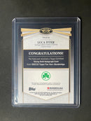 2021-22 Topps Tier One Bundesliga Soccer Luca Itter Purple Young Gold Autographs 3/50