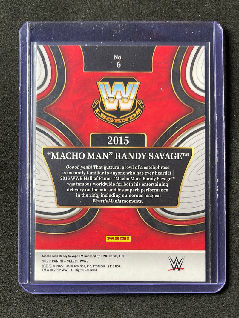 2022 Panini Select WWE "Macho Man" Randy Savage Hall Of Fame Selections