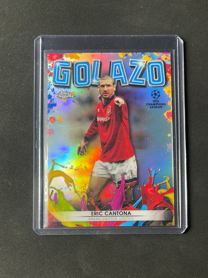 2021-22 Topps Chrome UEFA Champions League Eric Cantona Golazo