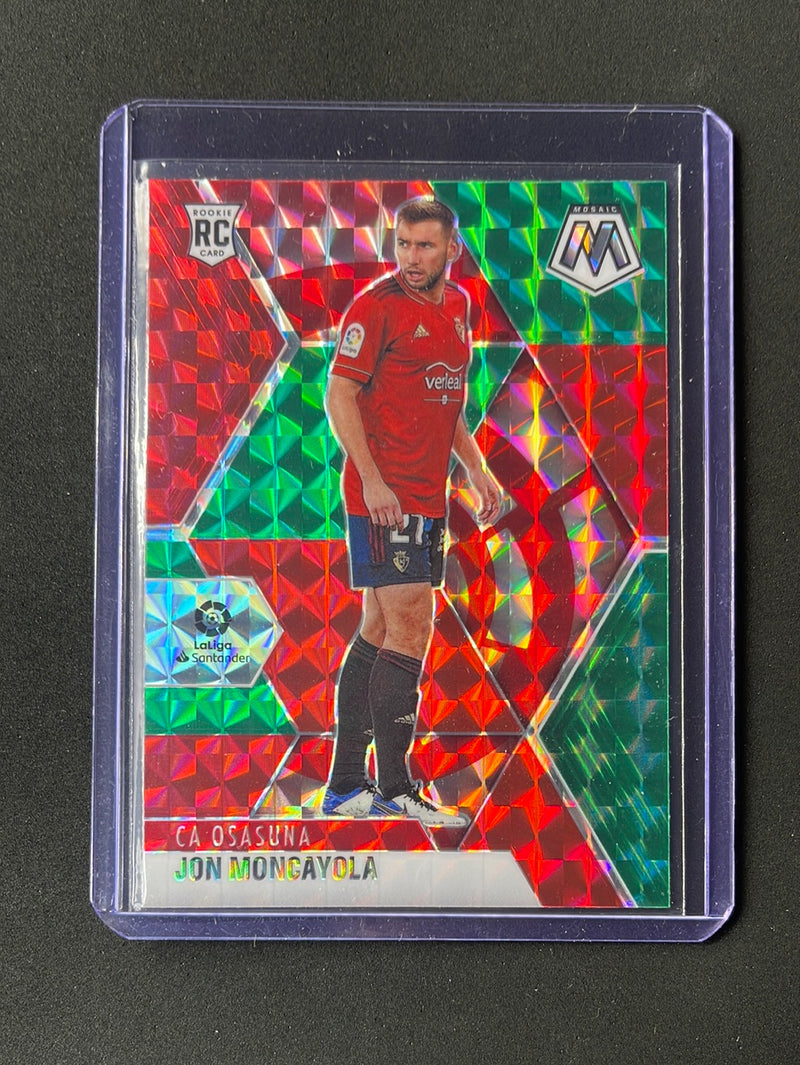 2020-21 Mosaic La Liga Jon Moncayola Red & Green