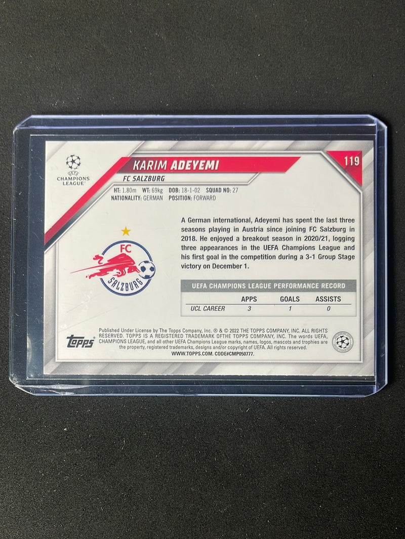 2021-22 Topps UEFA Champions League Karim Adeyemi Starball