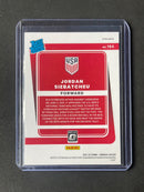 2021-22 Panini Donruss Road To Qatar Jordan Siebatcheu Optic Silver