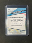 2020-21 Topps Finest UEFA Champions League Soccer Dennis Borkowski Autograph Blue Refractor 69/150