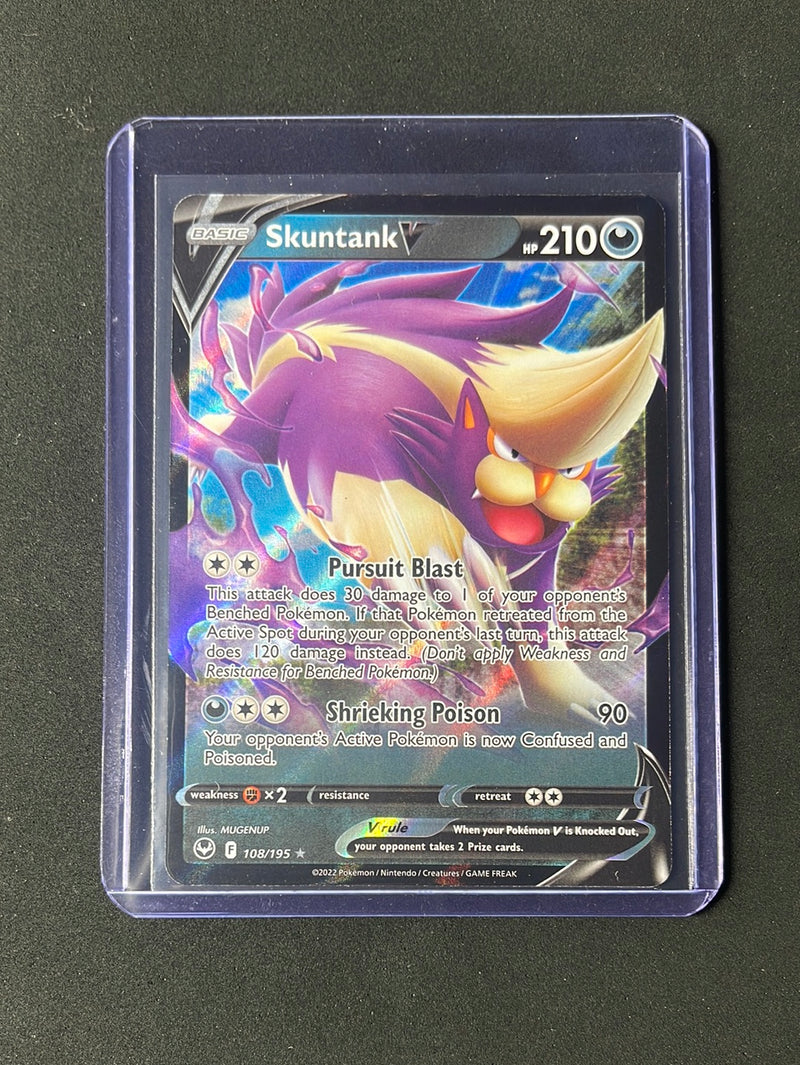 Pokemon TCG Silver Tempest Skuntank V 108/195