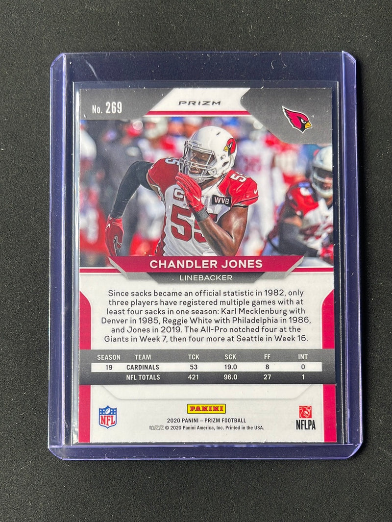 2020 Panini Prizm Football Chandler Jones Red/White/Blue Prizm