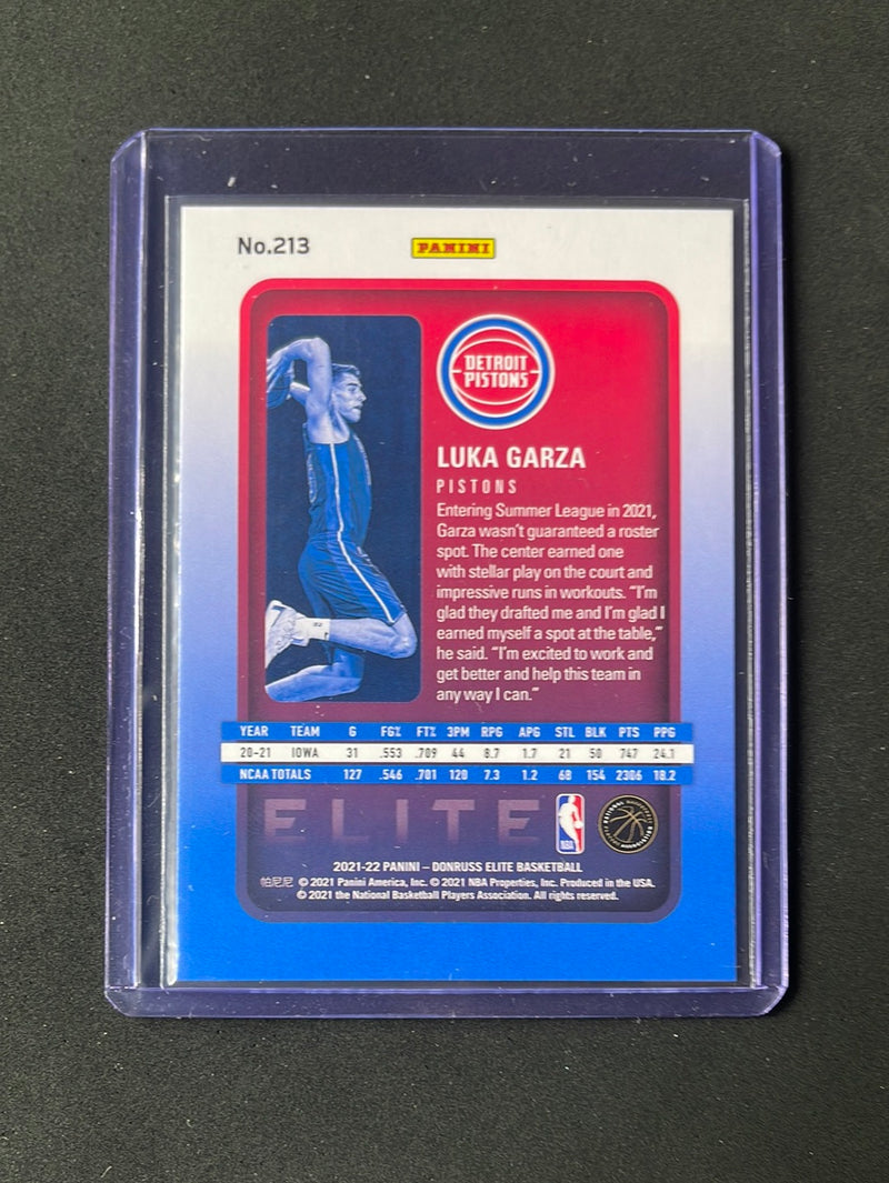 2021-22 Donruss Elite Luka Garza Rookies 590/999