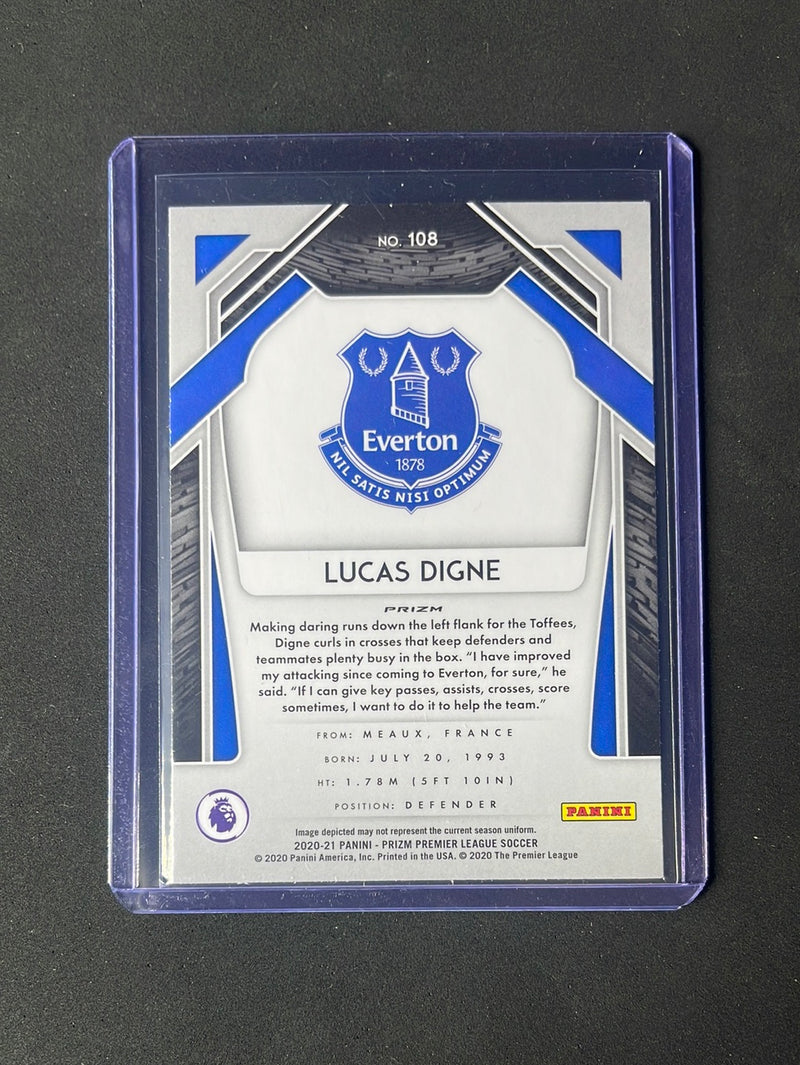 2020-21 Panini Prizm Premier League Lucas Digne Silver Prizm