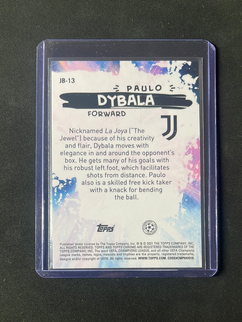 2020-21 Topps Chrome UEFA Champions League Paulo Dybala Joga Bonito