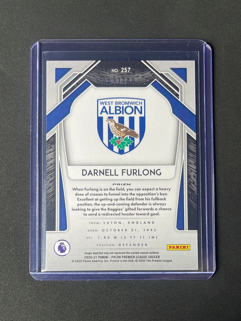 2020-21 Panini Prizm Premier League Darnell Furlong Blue Prizm 63/199