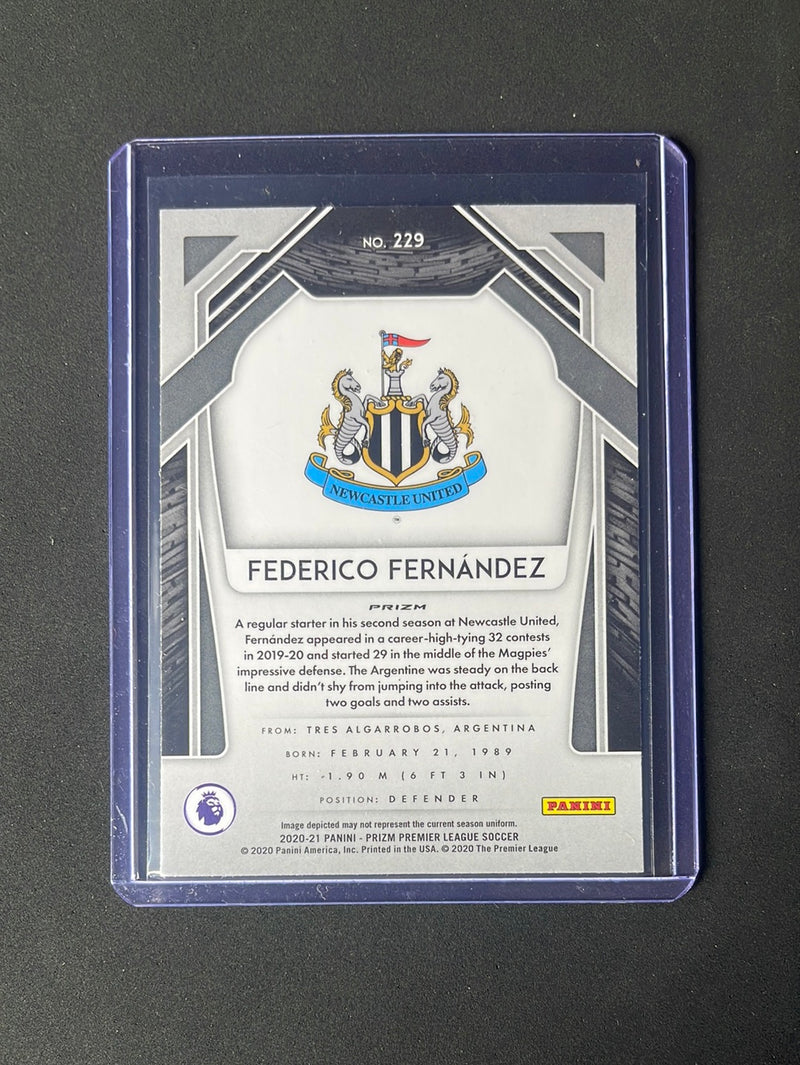 2020-21 Panini Prizm Premier League Federico Fernandez Silver Prizm