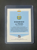2021-22 Panini Donruss Road To Qatar Rodrigo De Paul Press Proof Purple 87/199