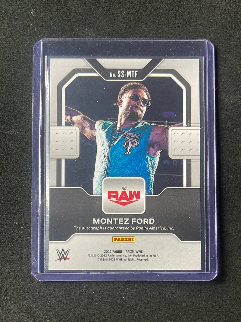 2022 Prizm WWE Montez Ford Sensational Signatures