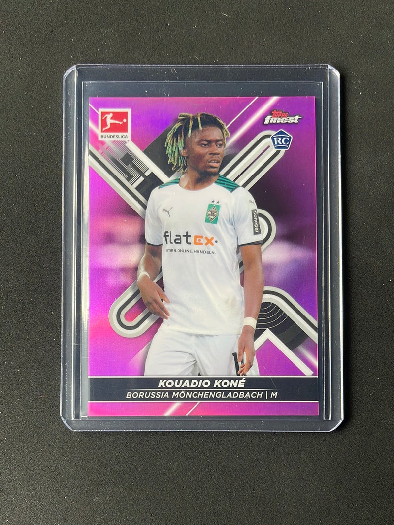 2021-22 Topps Finest Bundesliga Kouadio Kone Pink Refractor 177/300