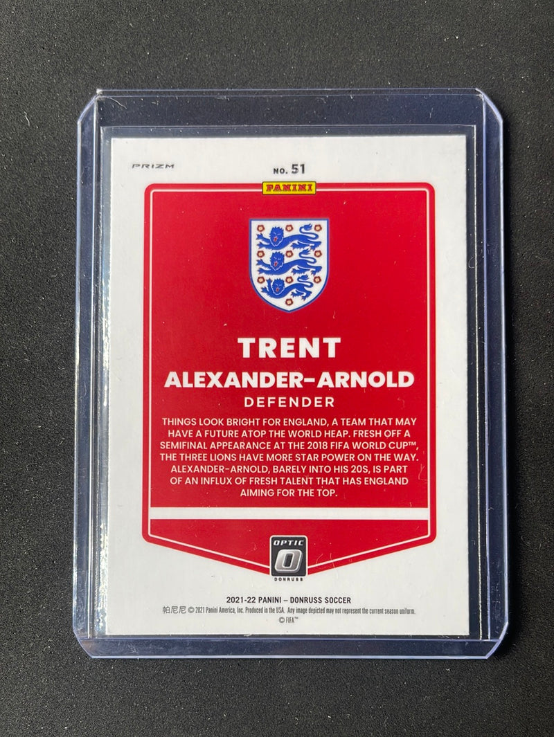 2021-22 Panini Donruss Road To Qatar Trent Alexander-Arnold Optic Silver