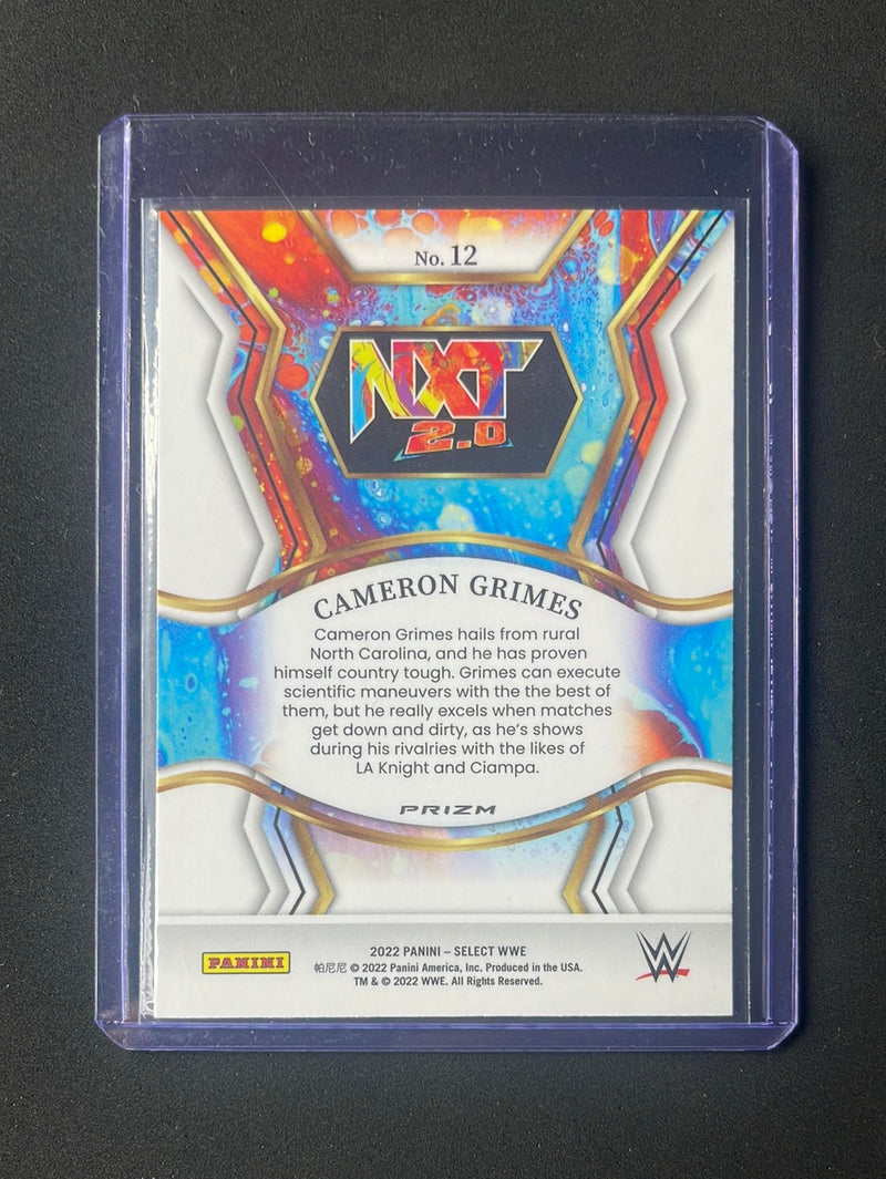 2022 Panini Select WWE Cameron Grimes NXT 2.0 Flash