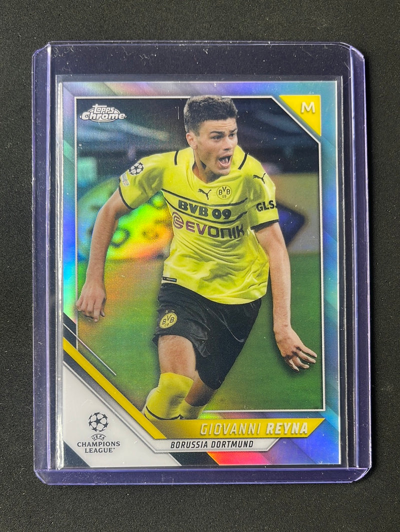 2021-22 Topps Chrome UEFA Champions League Giovanni Reyna Refractor