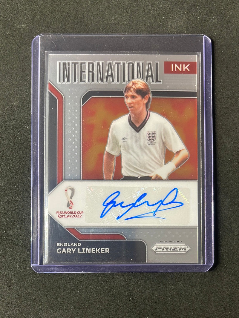 2022 Panini Prizm FIFA World Cup Qatar Gary Lineker International Ink