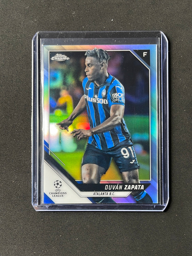 2021-22 Topps Chrome UEFA Champions League Duvan Zapata Refractor