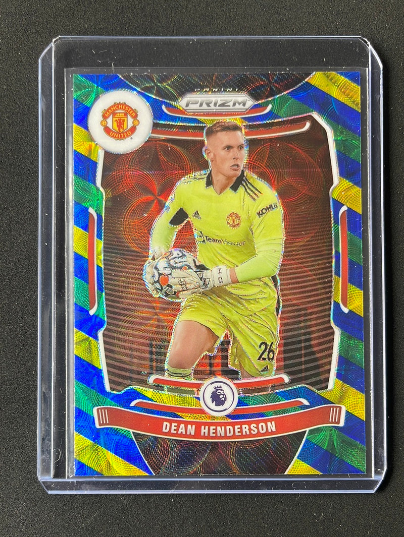 2021-22 Prizm Premier League Dean Henderson Blue/Yellow/Green Choice Prizm