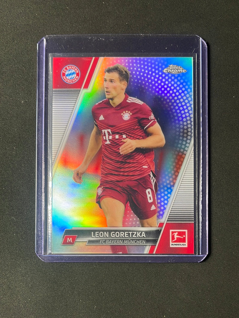 2021-22 Topps Chrome Bundesliga Soccer Leon Goretzka Refractor