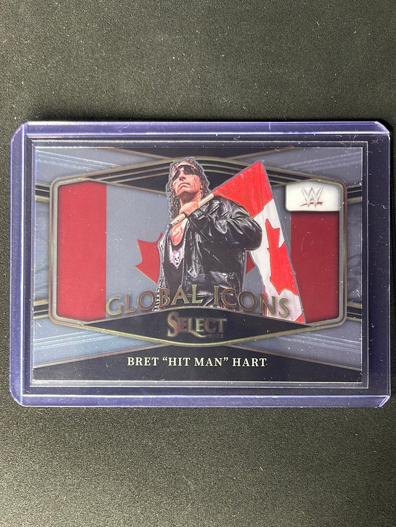 2022 Panini Select WWE Bret "HIT MAN" Hart Global Icons