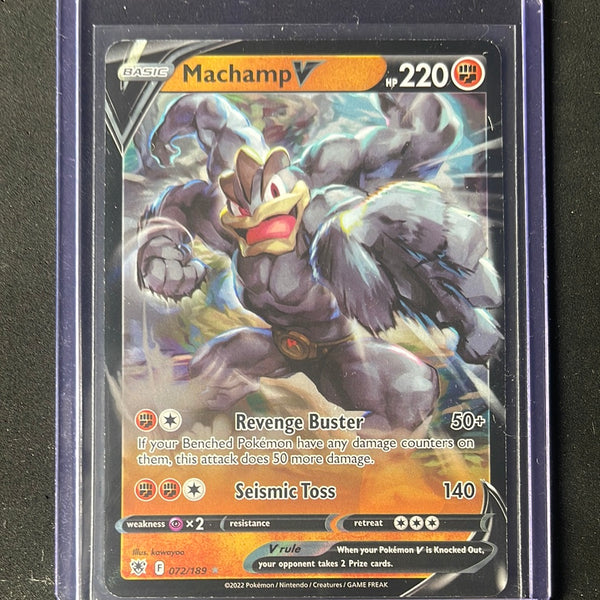 Pokemon TCG Astral Radiance Machamp V 72/189