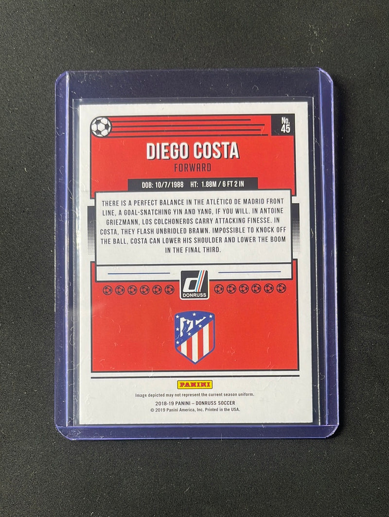 2018-19 Panini Donruss Diego Costa Press Proof Green