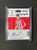 2021-22 Panini Chronicles Soccer Jan Bednarek Contenders Autographs Premier League 334/500